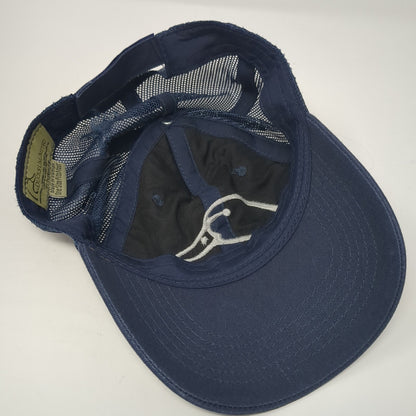 Ducks Unlimited Logo Strapback Mesh Back Trucker Hat Blue One Size Solid