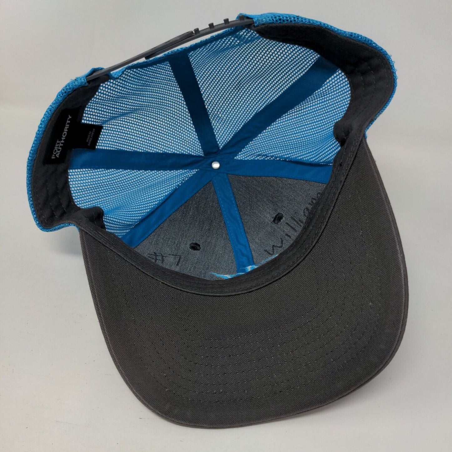 Letter M Snapback Mesh Back Trucker Hat Multi One Size Colorblock