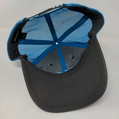 Letter M Snapback Mesh Back Trucker Hat Multi One Size Colorblock