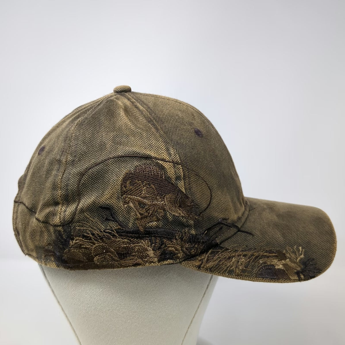 DRI DUCK Vega Baseball Cap Brown One Size Distressed Fish Wildlife Strapback Hat