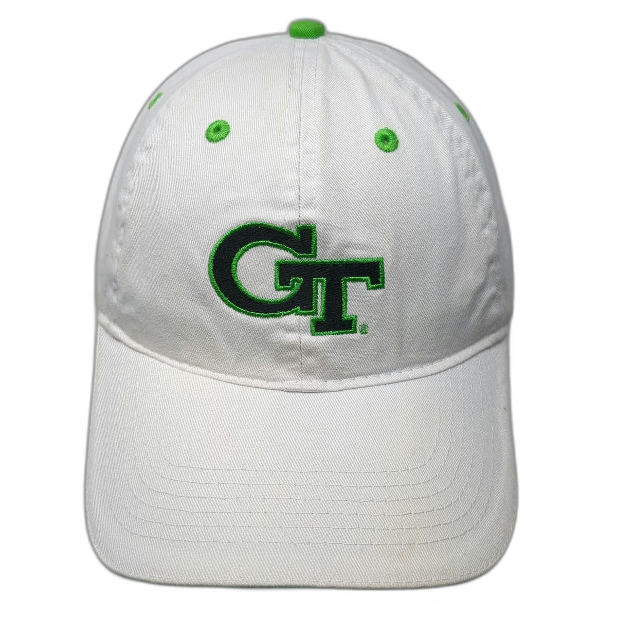 Georgia Tech Yellow Jackets NCAA J America Baseball Cap White Green One Size Hat