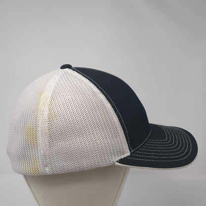 Manchester United Fitted Trucker Hat Black 8 Mesh Back Pacific Headwear