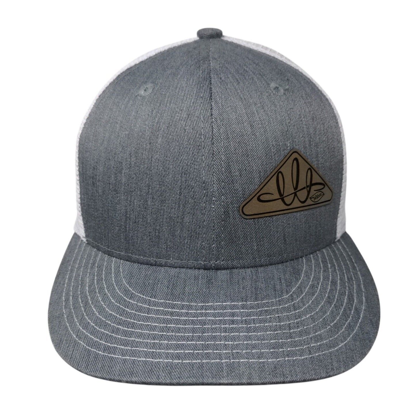 Wilcox Snapback Trucker Hat Gray One Size HCS Adjustable Mesh Back Champro