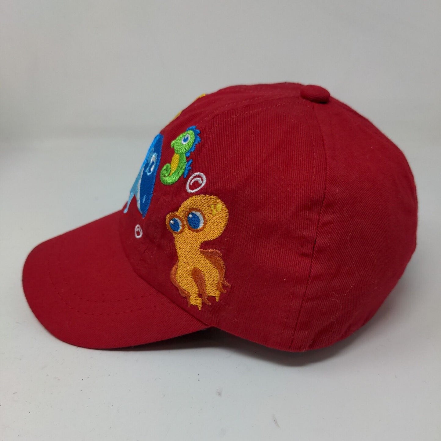 Kid Tees Baby Hat Red Stretchy Embroidered Sea Ocean Creatures Dolphin