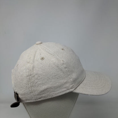 Unbranded Slideback Hat Tan One Size Adjustable Vented Holes 6 Panel Blank