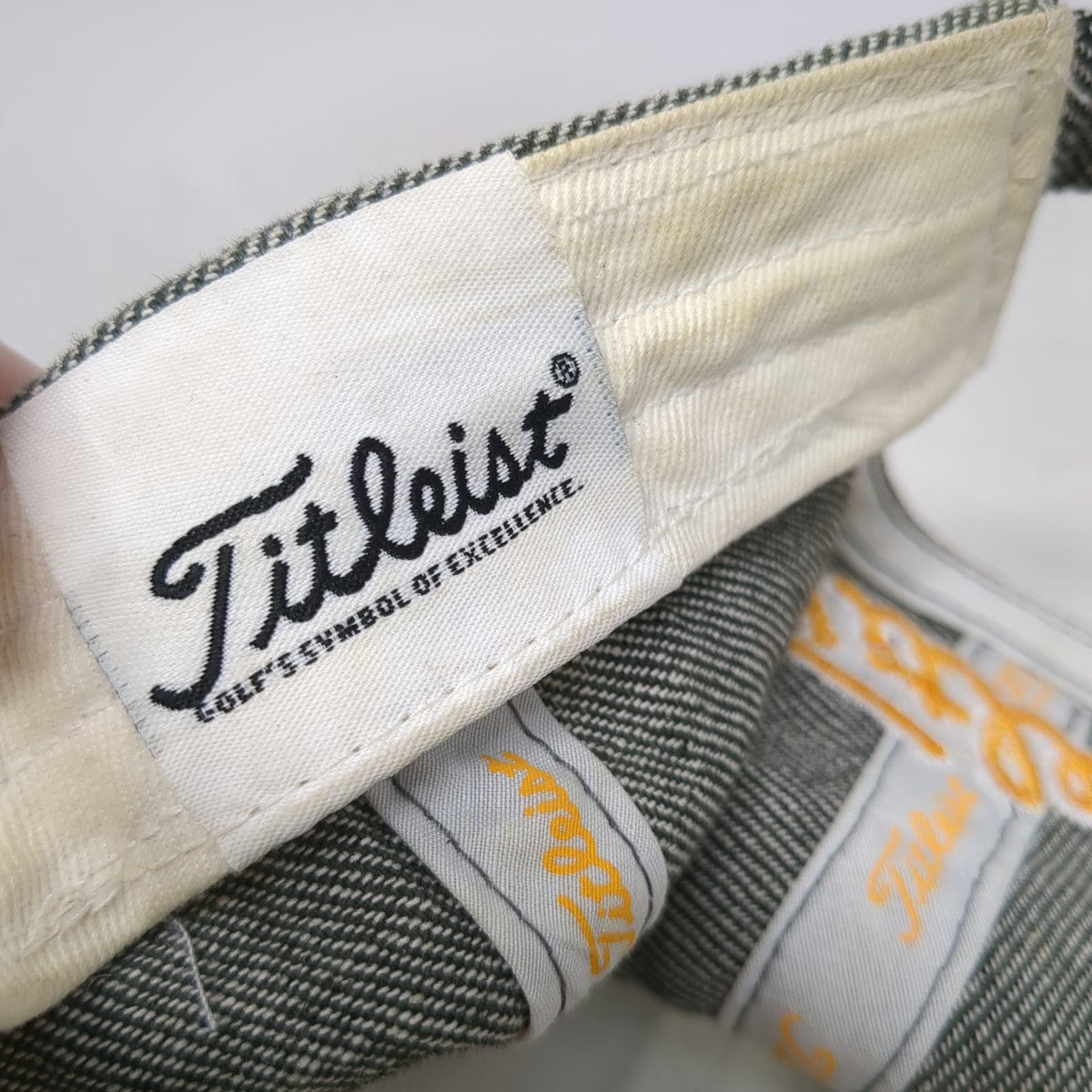 Titleist Baseball Cap Gray One Size Linen Blend Embroidered Logo Adjustable Hat