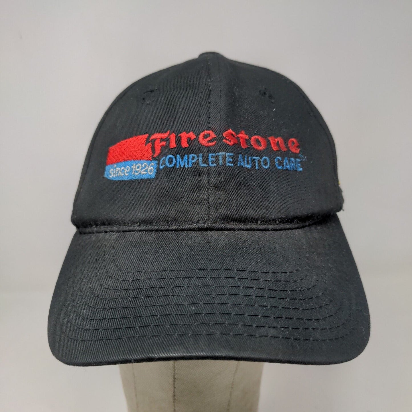 OC Sports Mens Firestone Complete Auto Care Strapback Hat Black OSFA Embroidered