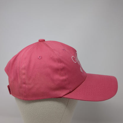 Woman of Faith Strapback Baseball Cap Pink One Size Adjustable Think Positive