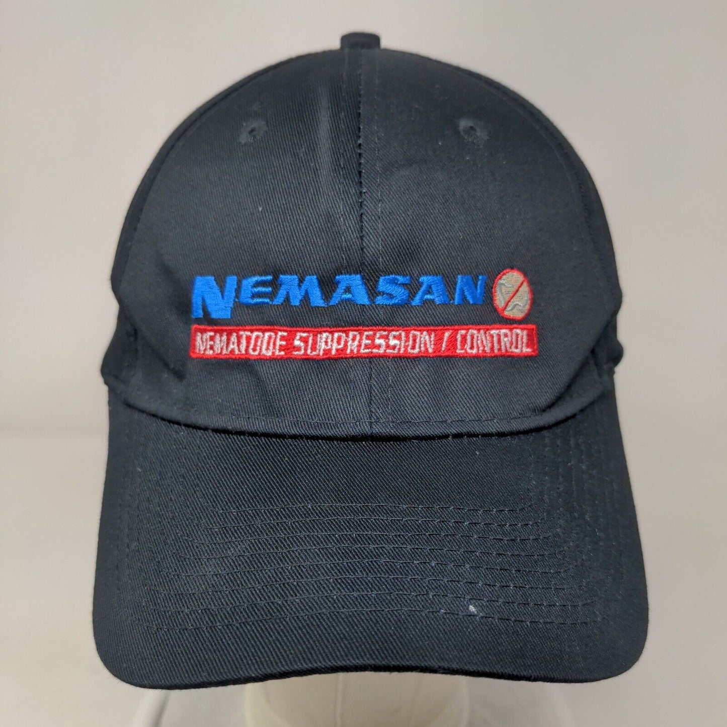 Nemasan Organisan Corporation Strapback Hat Blue One Size Embroidered