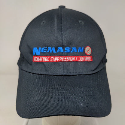 Nemasan Organisan Corporation Strapback Hat Blue One Size Embroidered