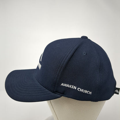 Awaken Church Strapback Hat Blue OS Adjustable Performance Pacific Headwear