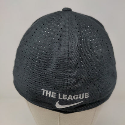 Nike True Dri Fit Men's Fitted Mesh Back Hat Black Size S/M Embroidered VSLR