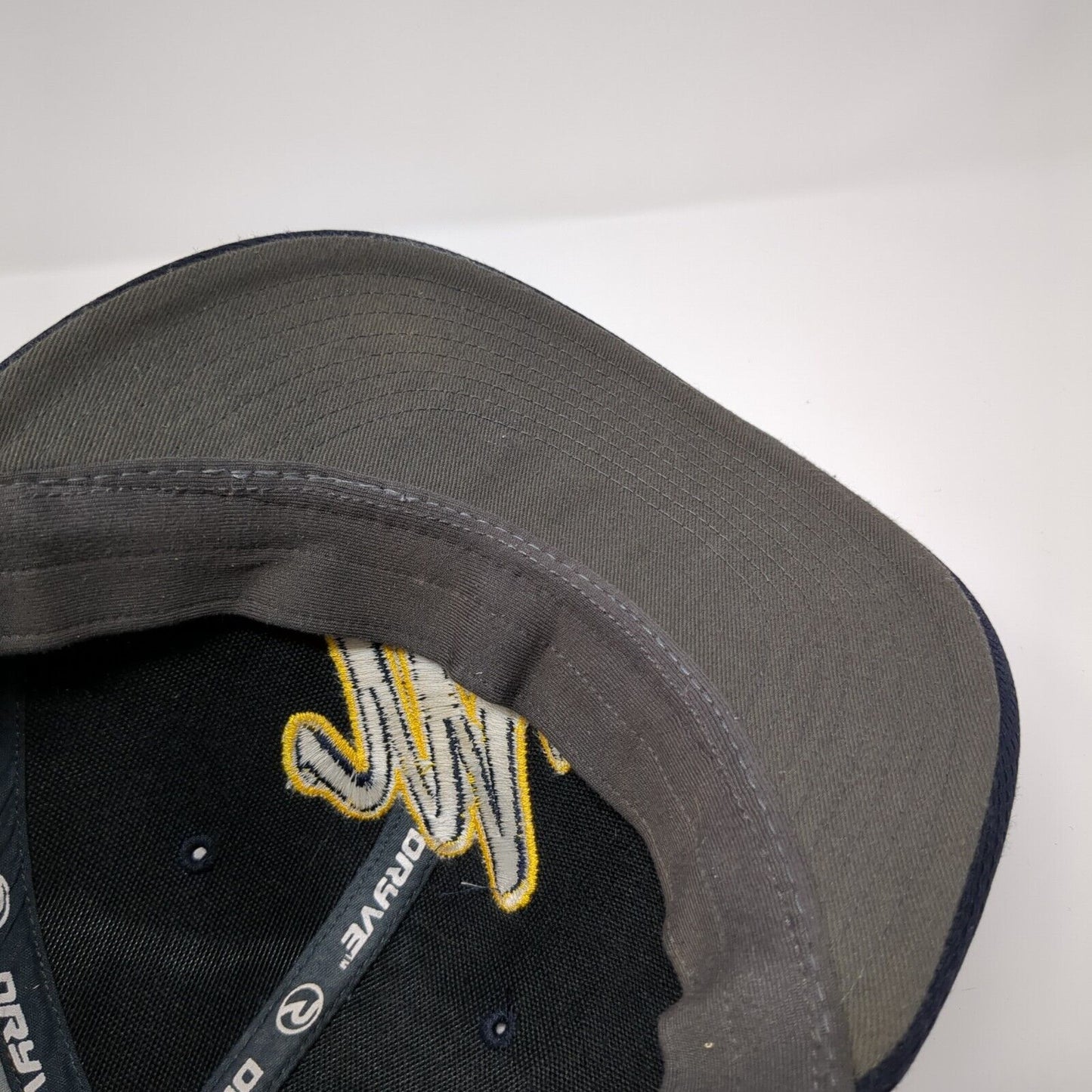 Letter M Fitted Hat Gray L/XL Embroidered Vented Holes 6 Panel Dryve Richardson