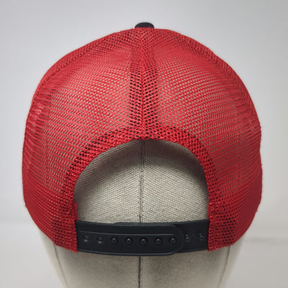 BAMKO Costco Wholesale Trucker Hat Black Red One Size Mesh Snapback Patch