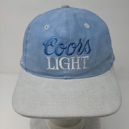 Coors Light Silver Snapback Hat Blue OSFA Adjustable Embroidered