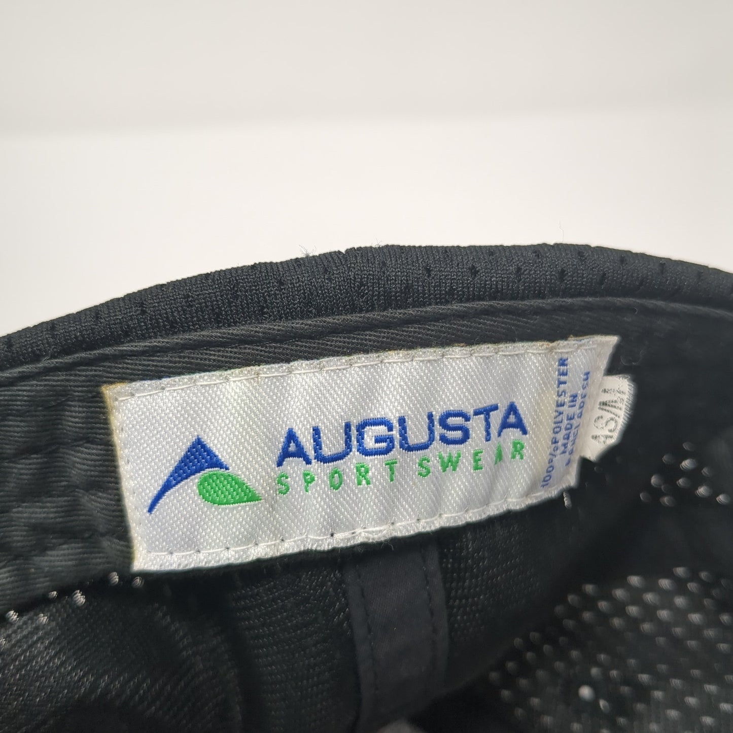 Augusta Sportswear Fitted Hat Black Medium Solid Blank Outdoor 6 Panel