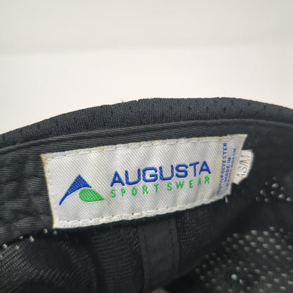 Augusta Sportswear Fitted Hat Black Medium Solid Blank Outdoor 6 Panel