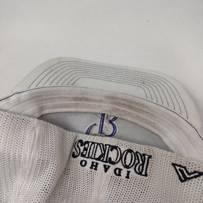 Idaho Rockies Fitted Mesh Back Trucker Hat Black SM-MED Embroidered