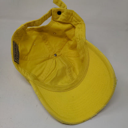 KB ETHOS Vintage Slideback Hat Yellow One Size Adjustable 6 Panel Blank
