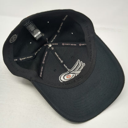 '47 Philadelphia Flyers NHL Cap Black M Stretch Fit Curved Brim Embroidered Hat