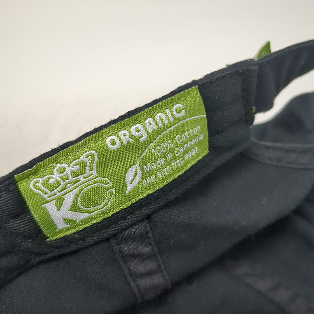 KC Whole Foods Market Hat Black Baseball Cap One Size Slideback Organic Cotton