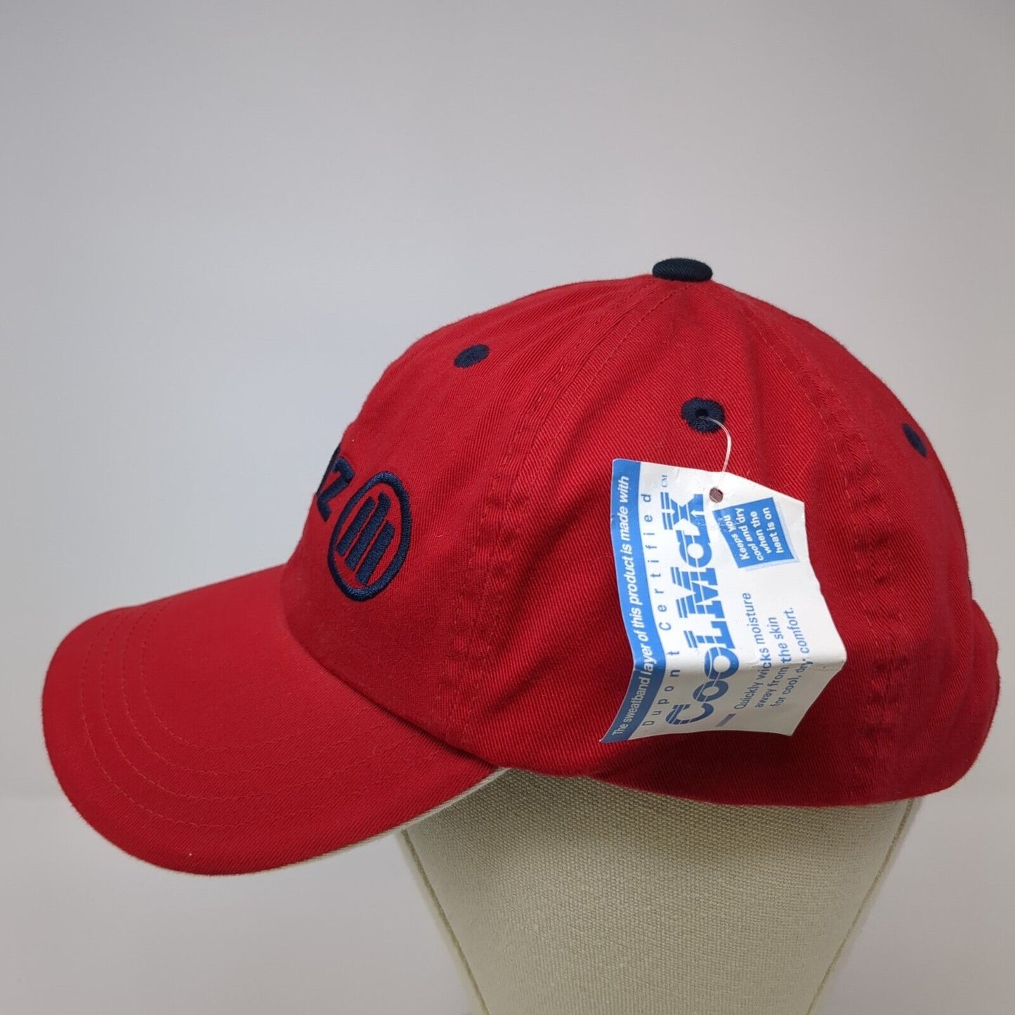 Allianz Strapback Hat Red One Size Adjustable Embroidered 6 Panel Imperial