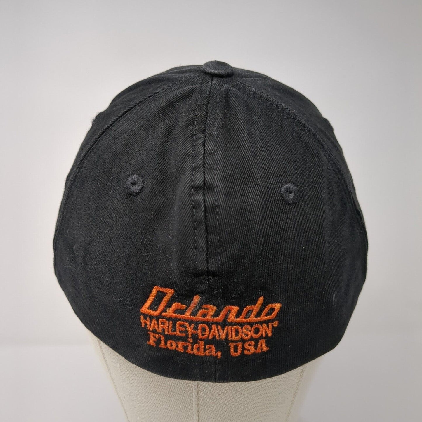 Harley-Davidson Motorcycles Fitted Hat Black OSFA Orlando Embroidered