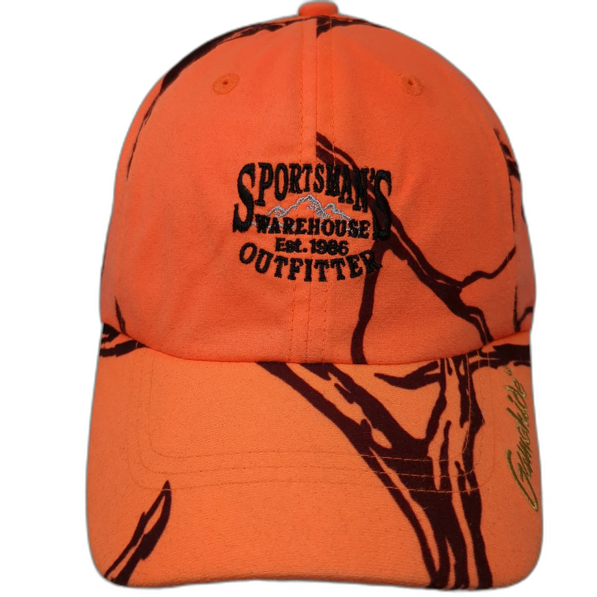 Gamehide Sportsmans Warehouse Outfitter Orange Camo Hat Baseball Cap One Size
