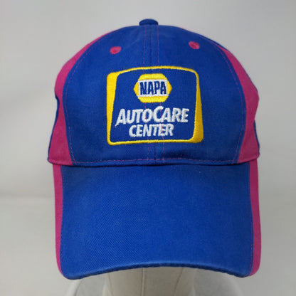 NAPA Racing Martin Truex #56 Ron Capps #28 Blue Pink Strapback Hat Breast Cancer