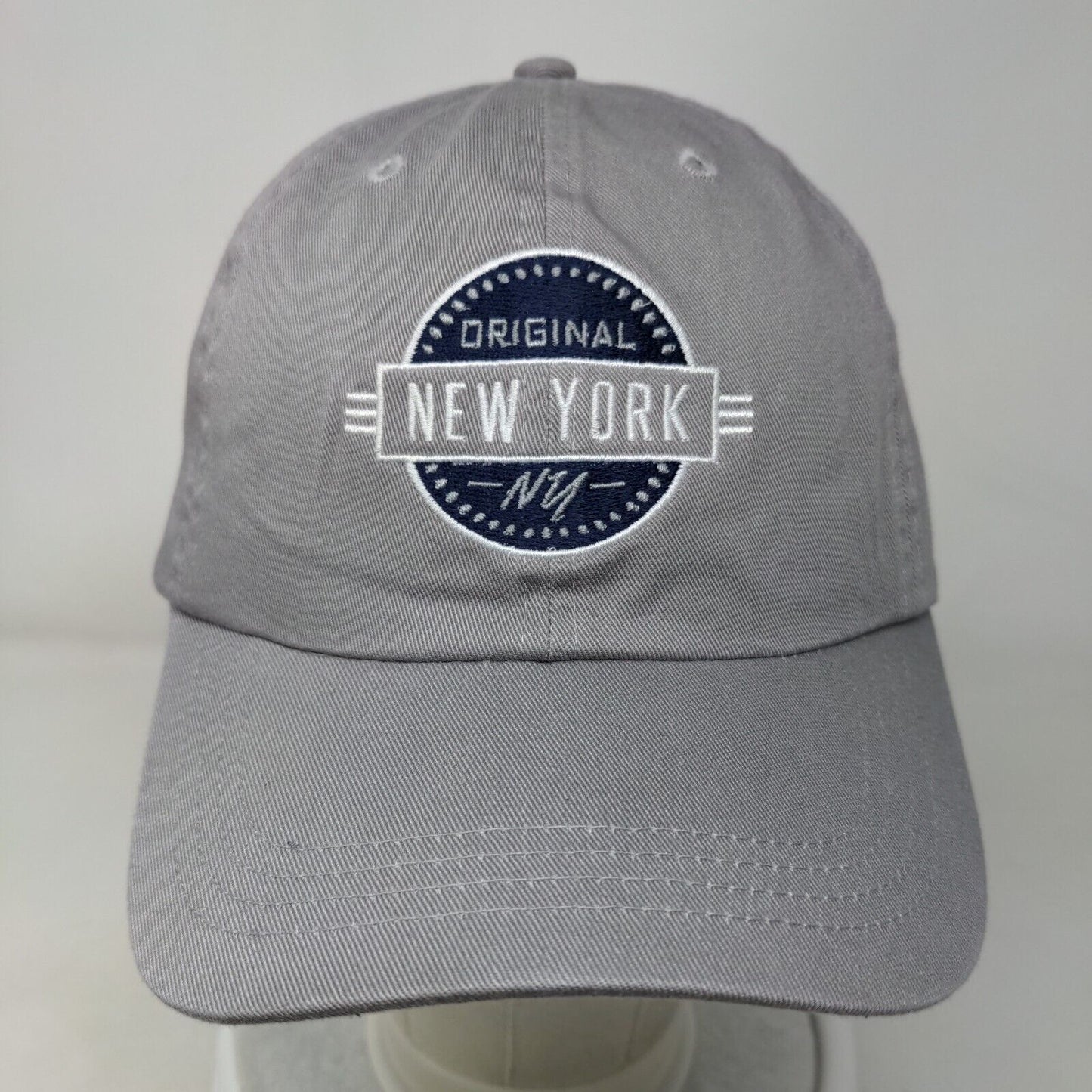 Original New York Slideback Hat Gray OSFA Embroidered 6 Panel Paramount