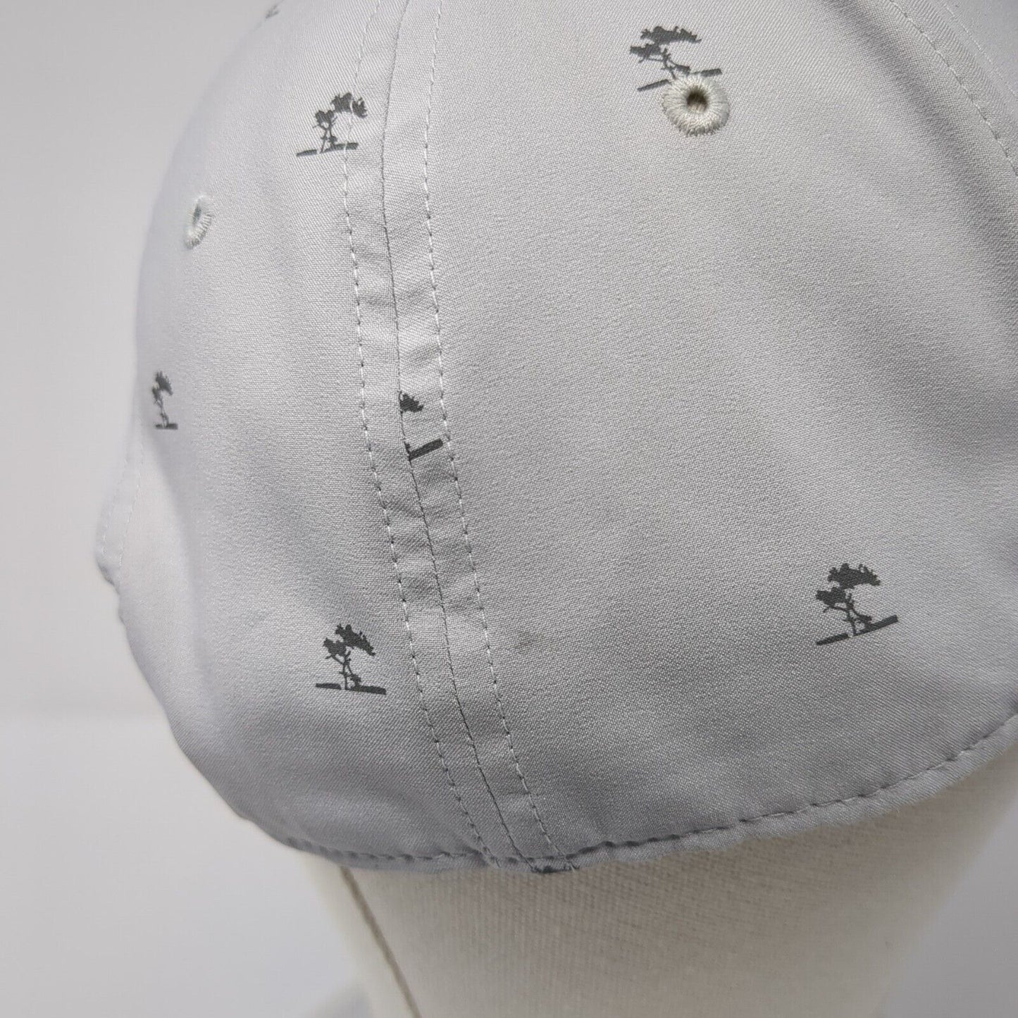 Adidas Snapback Hat Gray One Size Adjustable Vented Holes 6 Panel Polyester