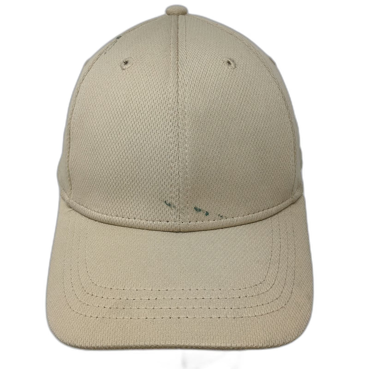 Athletic Works Baseball Cap Beige XL Fitted Performance Mesh Recycled Fabric Hat