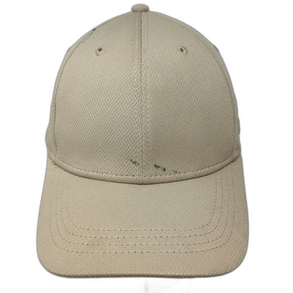 Athletic Works Baseball Cap Beige XL Fitted Performance Mesh Recycled Fabric Hat