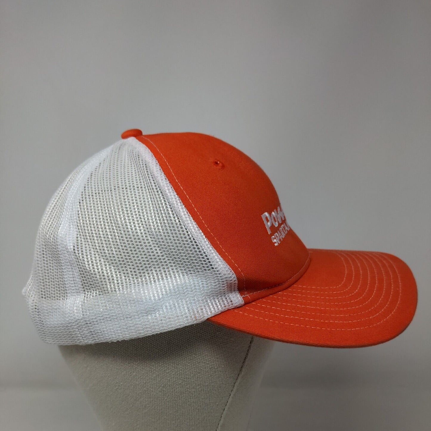 Power Up Spartanburg Snapback Mesh Back Trucker Hat Orange One Size