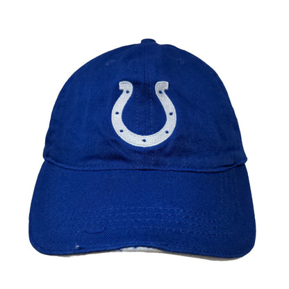 Main Gate Men's Strapback Hat Blue Embroidered Indianapolis Colts Logo