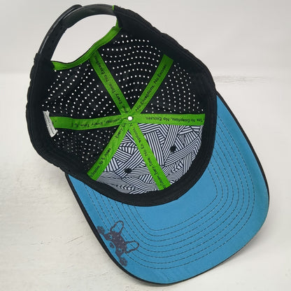 CMG Financial Mortgage Trucker Hat Black OSFM Perforated Snapback Blue Underbrim