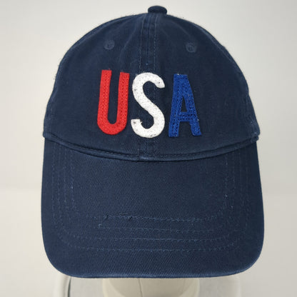USA Slideback Hat Blue One Size Adjustable Embroidered Old Navy Outdoor
