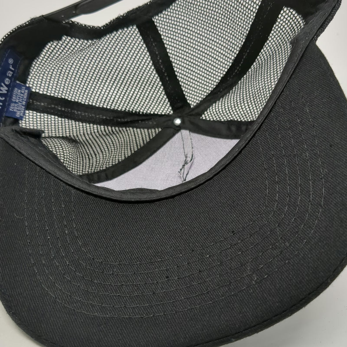 HitWear Hometown Bar B Que Trucker Hat Black One Size Snapback Mesh Owl Logo