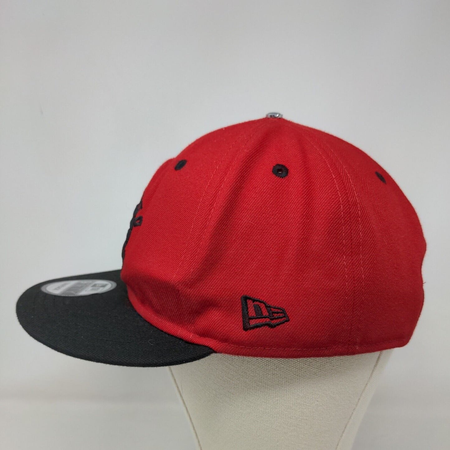 New Era Men's Snapback Hat Red Black Embroidered 9Fifty NBA Toronto Raptors Logo