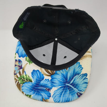 Elevation Snapback Hat Multicolor One Size Adjustable Embroidered Floral BK