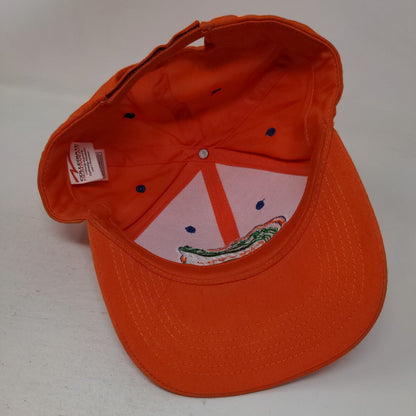 Florida Gators Strapback Hat Orange Embroidered Logo NCAA 100% Cotton