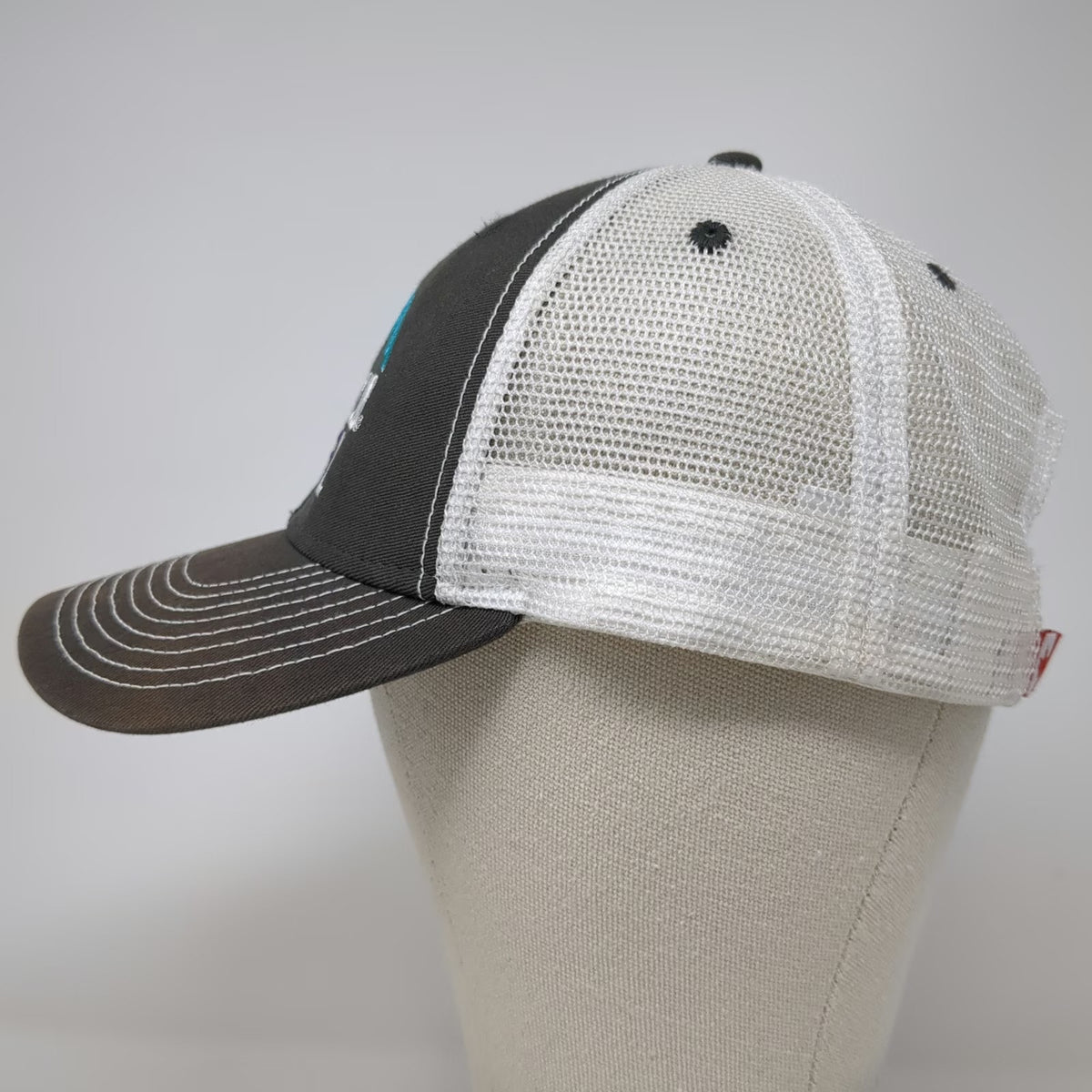 Ouray Trucker Hat Gray One Size Young Life Malibu Club Mountain Snapback Mesh
