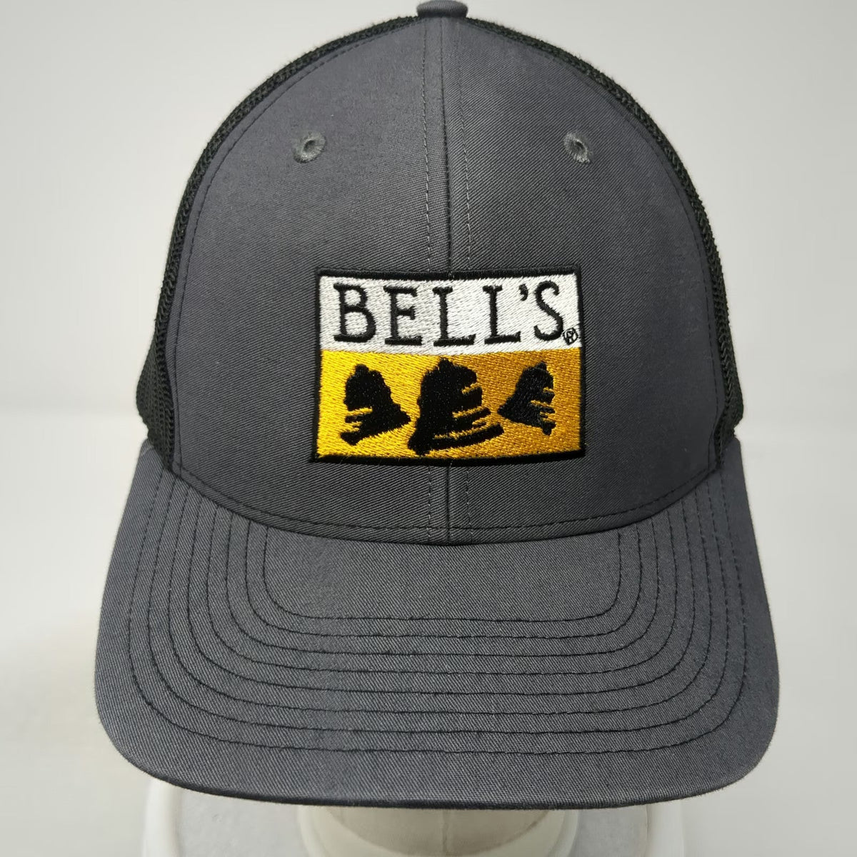 Richardson Trucker Hat Gray One Size Bell's Inspired Brewing Beer Mesh Snapback