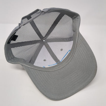 Lactalis Snapback Trucker Hat Gray One Size Adjustable Mesh Back Port Authority