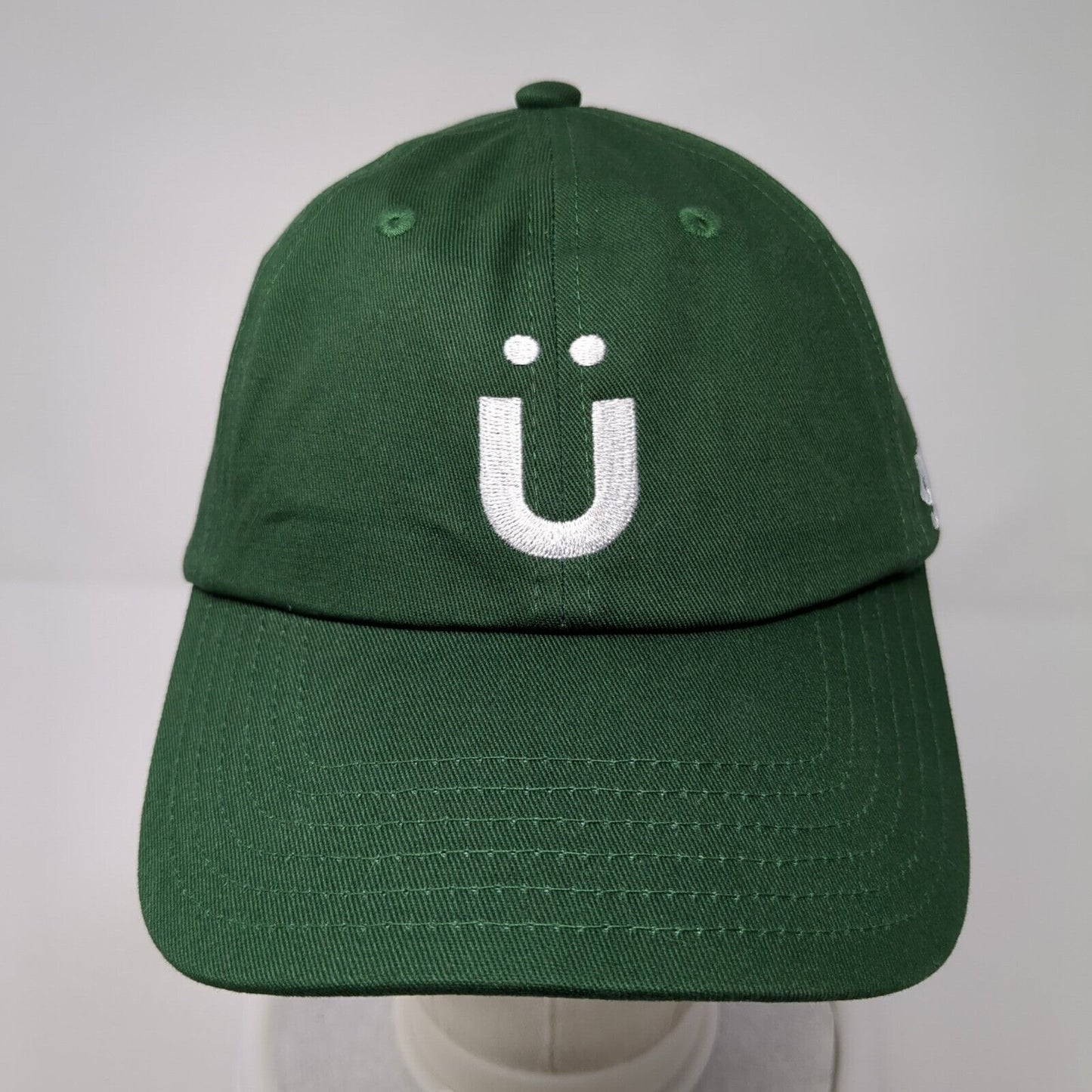 Gruns Slideback Hat Green One Size Embroidered Logo Adjustable 6 Panel