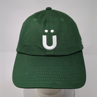 Gruns Slideback Hat Green One Size Embroidered Logo Adjustable 6 Panel