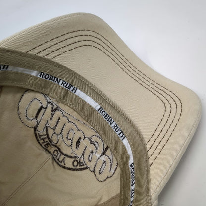 Robin Ruth 5 Panel Hat Beige Brown One Size Chicago City Original Thick Stitch