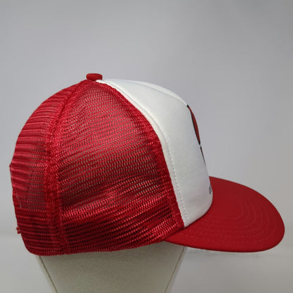The Winner Trucker Hat Red One Size Simmons Outdoor Optics Mesh Snapback Hat