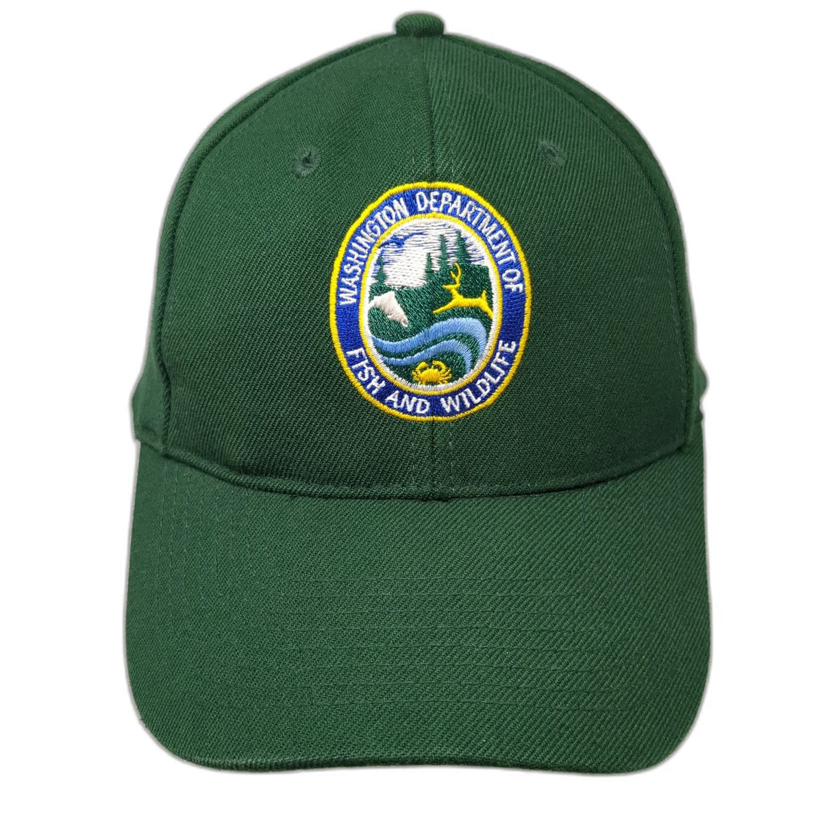 Otto Green Snapback Hat One Size Washington Fish and Wildlife Department Patch