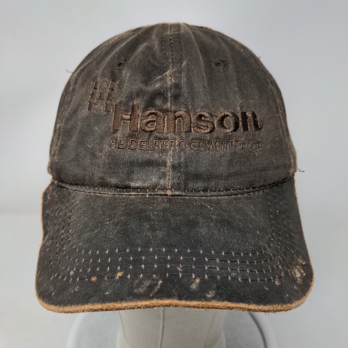 Hanson Heidelberg Cement Group Strapback Hat Brown OSFM Embroidered